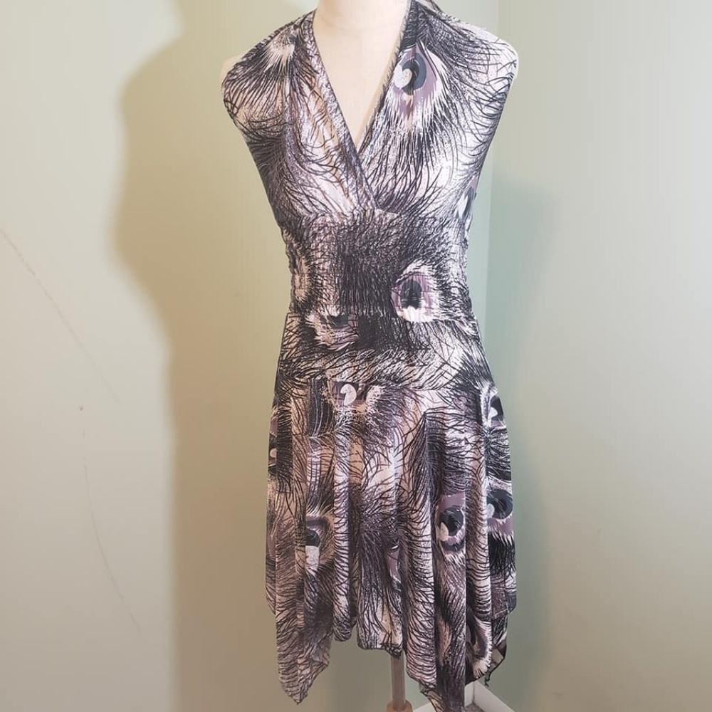 Black & White Halter Dress